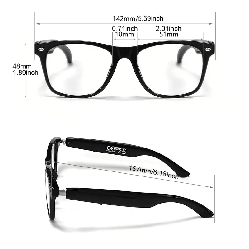 🕶️ AI Smart Glasses – Instant Translation & TWS Headphones – HiFi Audio Sunglasses with BT 5.4 🤖