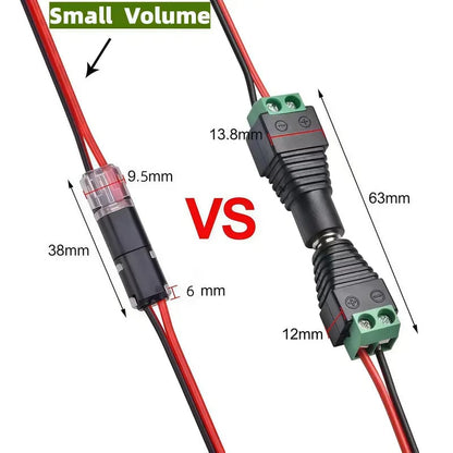 🛠️Double-Wire Plug-in Connector Led Light Strip Connectors 2 Pin