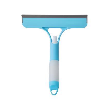 3-in-1 Window Cleaning Scraper – Spray, Rubber Squeegee & Scrubber for Glass, Tiles, Windshields