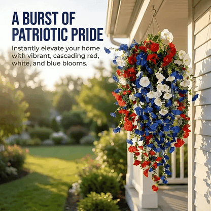 ✨Independence Day Hot Sale❤️🤍💙 🇺🇸 Red, White & Blue Flowers for America’s 250th – Perfect for Porch & Party 💐