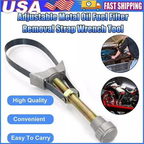 Universal Oil Filter Wrench – Adjustable Strap Tool for Cars & Trucks