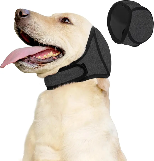 Dog Calming Ear Wrap – Waterproof, Noise-Cancelling Cap for Swim, Grooming & Fireworks
