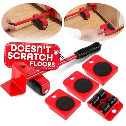 600LB Furniture Mover Set – 360° Swivel Wheels & Lifter for Sofa, Fridge & Cabinet