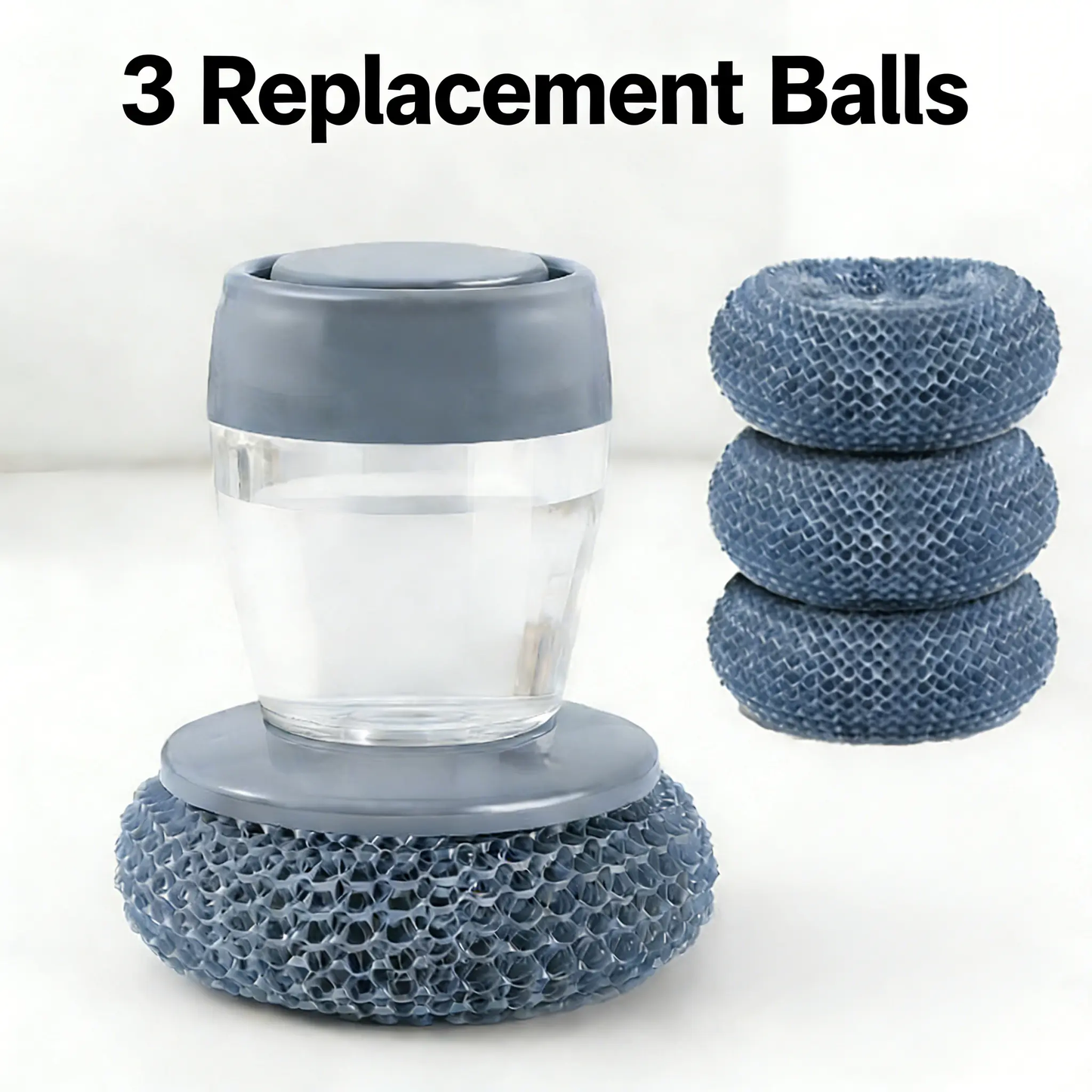 Automatic Liquid Filling Good Handle Soap Dispense Palm Kitchen Brush for Bowl Sink Cleaning Pot Comfortable