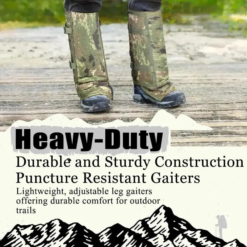 Snake-Resistant Leg Gaiters – Protective Outdoor Gear for Hiking, Hunting & Camping