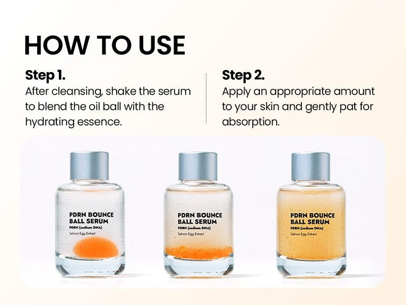 PDRN Bounce Ball Serum | Salmon DNA, Salmon Sperm