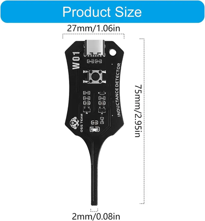 Type-C Inductance Tester – Fast Fault Check Tool for Phone Motherboard Coil & Circuit Board Repair