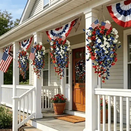 ✨Independence Day Hot Sale❤️🤍💙 🇺🇸 Red, White & Blue Flowers for America’s 250th – Perfect for Porch & Party 💐