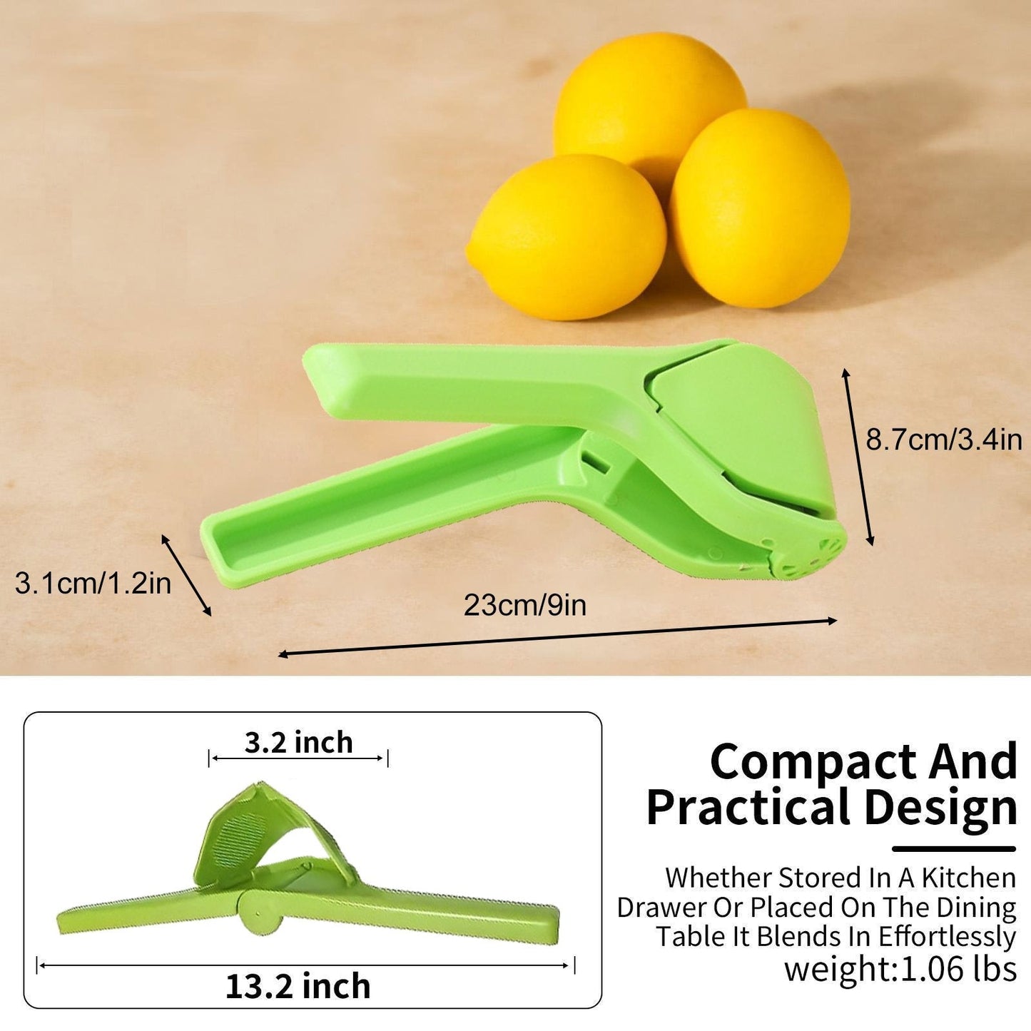 Last Day 49% OFF🔥 Citrus Squeezer | PP – Handheld Juicer for Lemons, Limes & Oranges 🍋