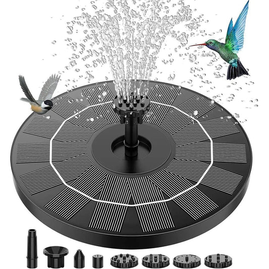 Hot Sale🔥⛲ Solar Fountain, Solar Powered Bird Bath Fountain Pump(Buy 2 Free Shipping)