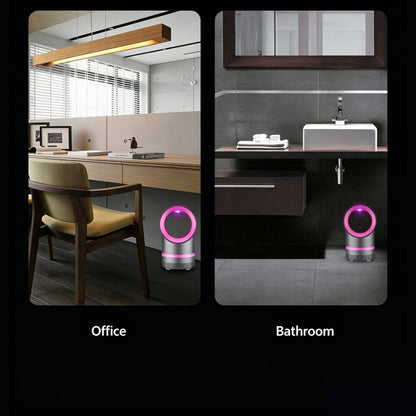 Indoor USB Mosquito Killer Lamp with Turbo Fan Suction 360° UV Light Trap 25dB Low Noise 24H Energy Saving
