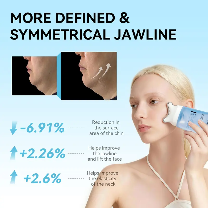 PDRN Sculpting Glass Gel Cream – Gua Sha Jaw Lift, De-Puff & Peptide Glow for Defined Contours