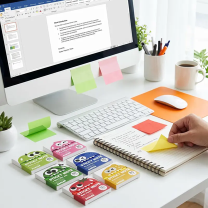 Transparent Pull-Out Sticky Notes – 480 Sheets, Reusable, Strong & Residue-Free