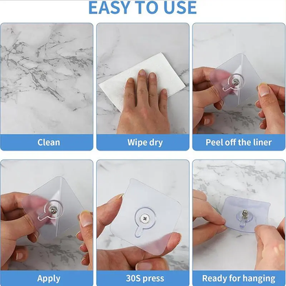 🔥Limited TimePromotion 50% OFF🔥 BUY 10 GET 10 FREE 20PCS Adhesive Frame Hooks Wall Mount-YH