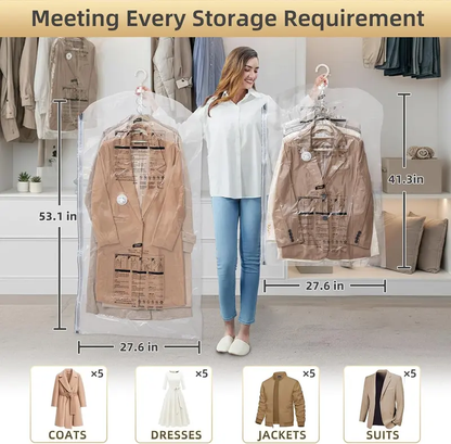 Hanging Wardrobe Savers – Compact Fold-Flat Bags for Seasonal Clothes & Linens
