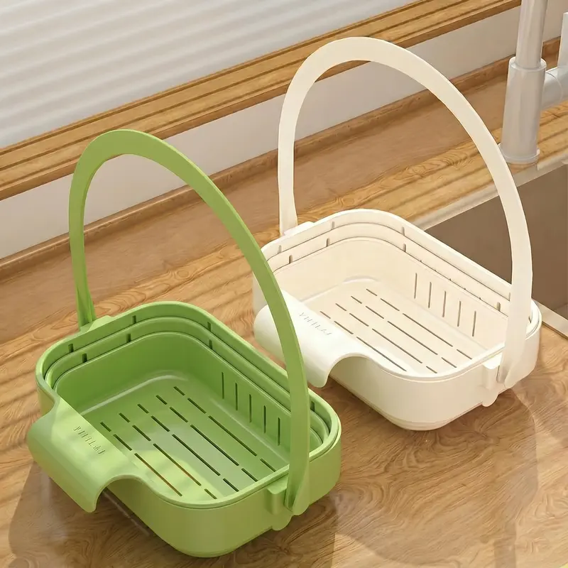 Foldable Hanging Kitchen Sink – Stainless Steel Anti-Clog Drain