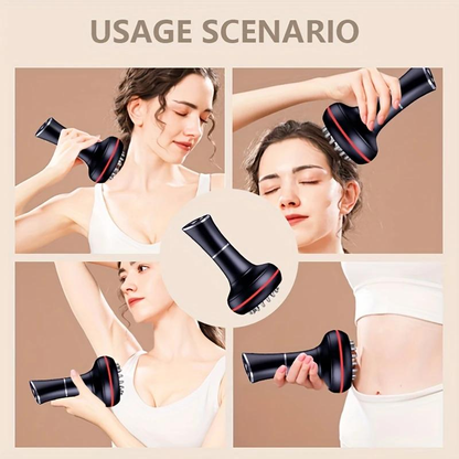 Electric massage brush - FullBody Abdomen, Leg, Back and Shoulder Massage,USB Charging TPE Muscle Soothing