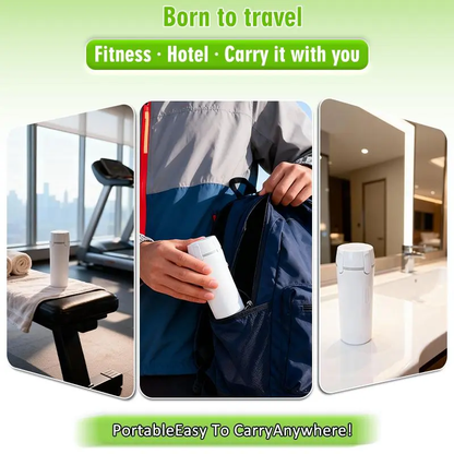 4-in-1 Travel Dispenser Bottle, Leak-Proof Refillable Silicone Squeeze Container with Lock