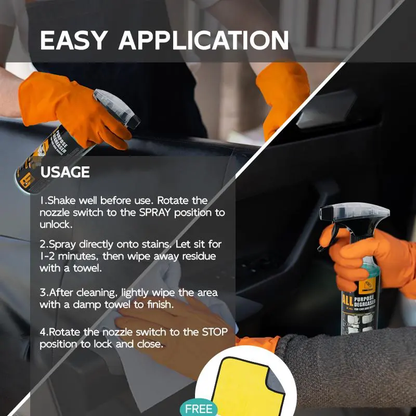 Heavy Duty Degreaser Powerful Foam Cleaner, Suitable for Car Interiors, Nemesis of Stubborn Stains!