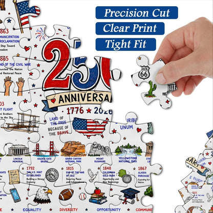 🧩 Patriotic America Jigsaw Puzzle 1000 Pieces🎁