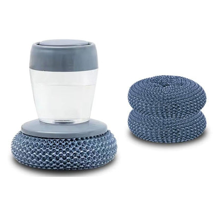 Automatic Liquid Filling Good Handle Soap Dispense Palm Kitchen Brush for Bowl Sink Cleaning Pot Comfortable