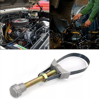 Universal Oil Filter Wrench – Adjustable Strap Tool for Cars & Trucks