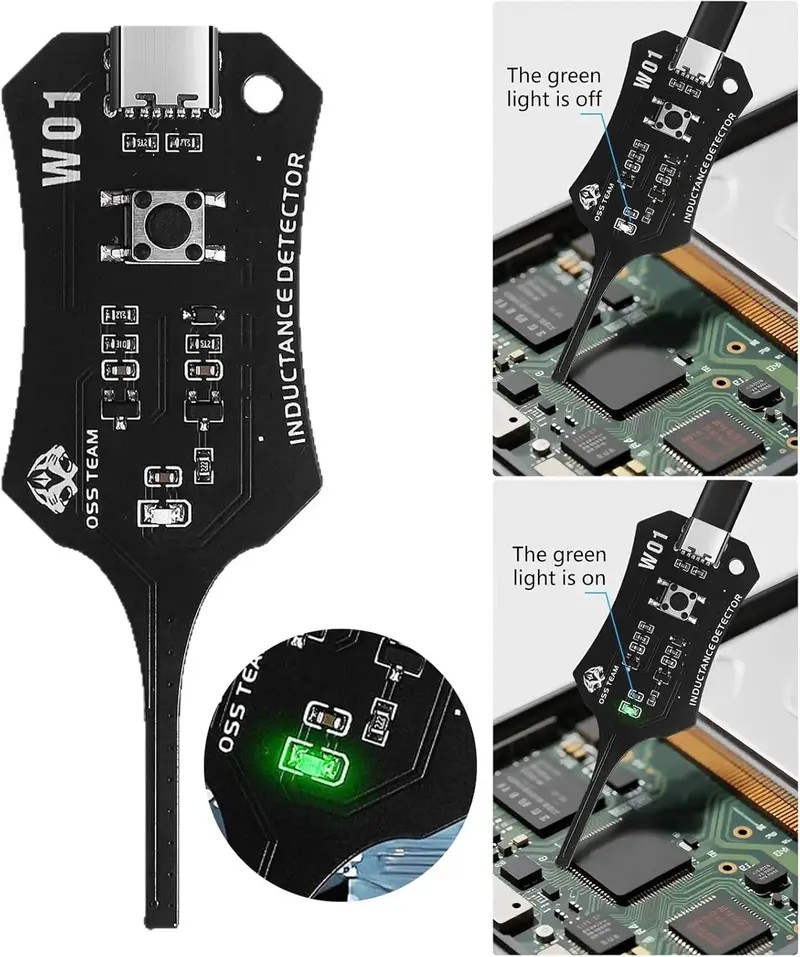Type-C Inductance Tester – Fast Fault Check Tool for Phone Motherboard Coil & Circuit Board Repair
