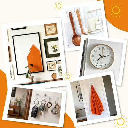 🔥Limited TimePromotion 50% OFF🔥 BUY 10 GET 10 FREE 20PCS Adhesive Frame Hooks Wall Mount-YH