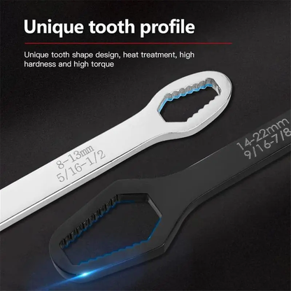 Universal Self-Tightening Wrench – 8-22mm Adjustable Torx Spanner for Automotive Use