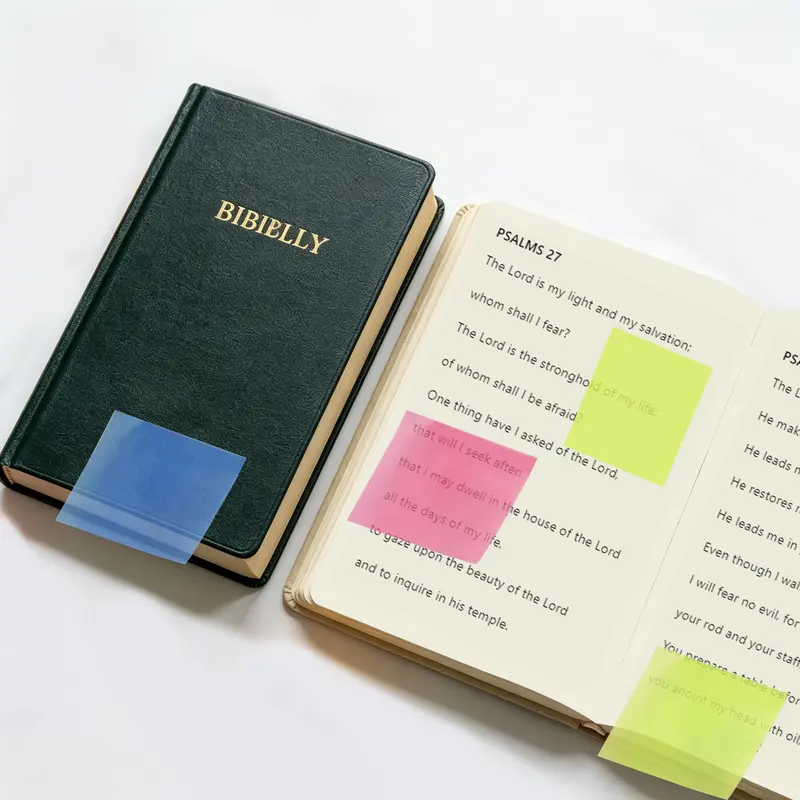 Transparent Pull-Out Sticky Notes – 480 Sheets, Reusable, Strong & Residue-Free