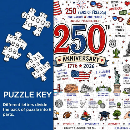 🧩 Patriotic America Jigsaw Puzzle 1000 Pieces🎁