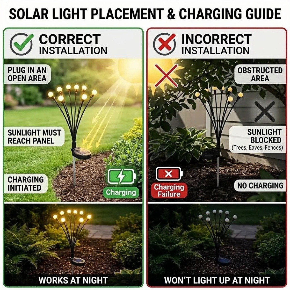🎉NEW ARRIVAL-49% OFF✨🌿 Solar Firefly Glow Stakes – 32/48/64LED Garden Lights That Dance in the Breeze