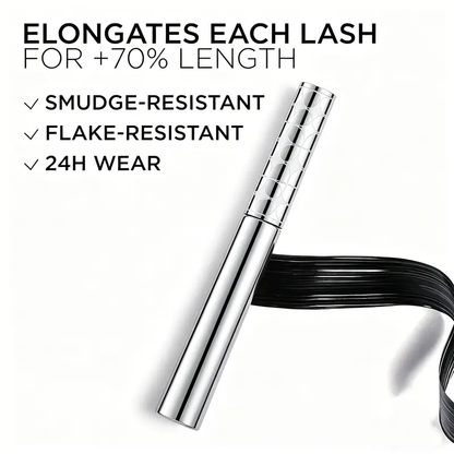 Long-Wearing Tubing Mascara – Metal Wand, Built-In Brush, Curled & Natural Lashes That Last