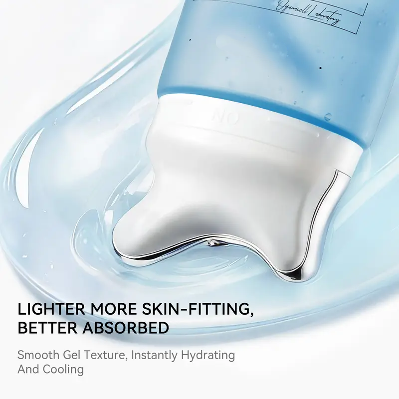 PDRN Sculpting Glass Gel Cream – Gua Sha Jaw Lift, De-Puff & Peptide Glow for Defined Contours