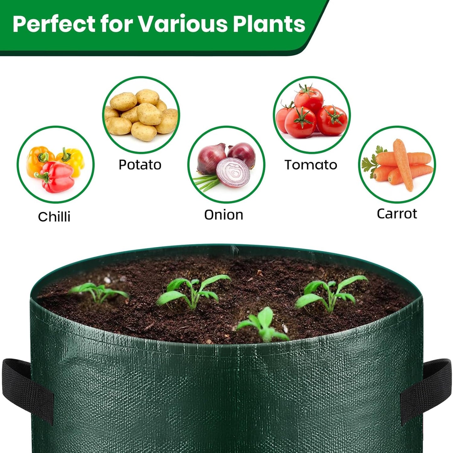 🔥Limited TimePromotion 50% OFF🌱10 Gallon Premium Potato Grow Bags