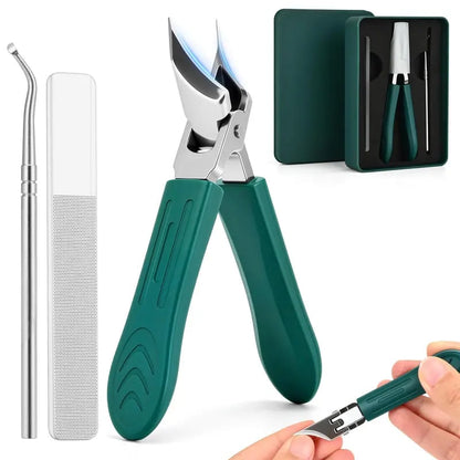 ✂️✨ Eagle Beak Wide Jaw | Anti-Splash 25° Slanted Blade for Thick & Ingrown Toenails | Ultra-Sharp Stainless Steel Manicure & Pedicure Tool 🦅