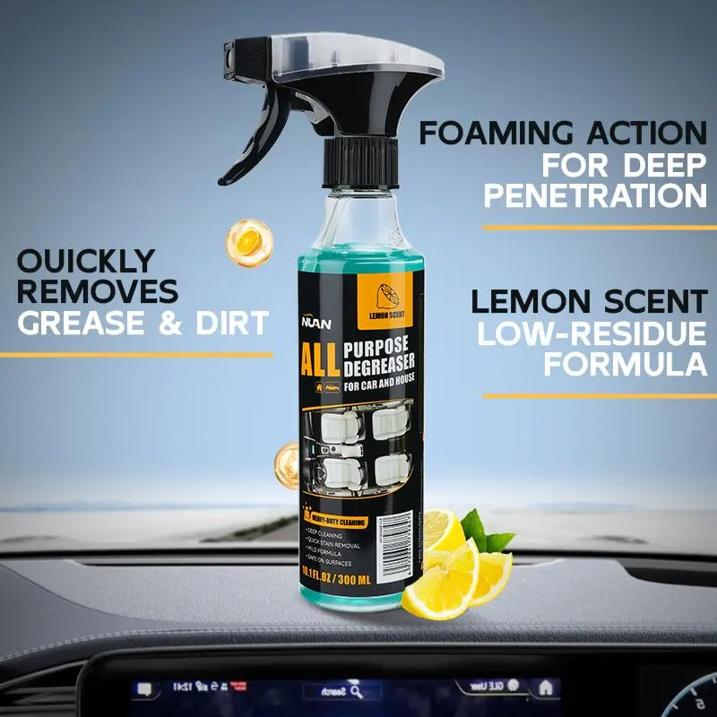 Heavy Duty Degreaser Powerful Foam Cleaner, Suitable for Car Interiors, Nemesis of Stubborn Stains!