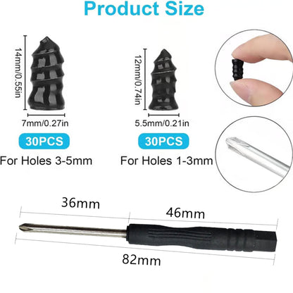 🔥Limited Time Promotion 50% OFF 🔩2-Size Tire Repair Kit – 60 Rubber Nails for Quick Puncture Fixes