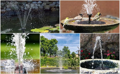 Hot Sale🔥⛲ Solar Fountain, Solar Powered Bird Bath Fountain Pump(Buy 2 Free Shipping)