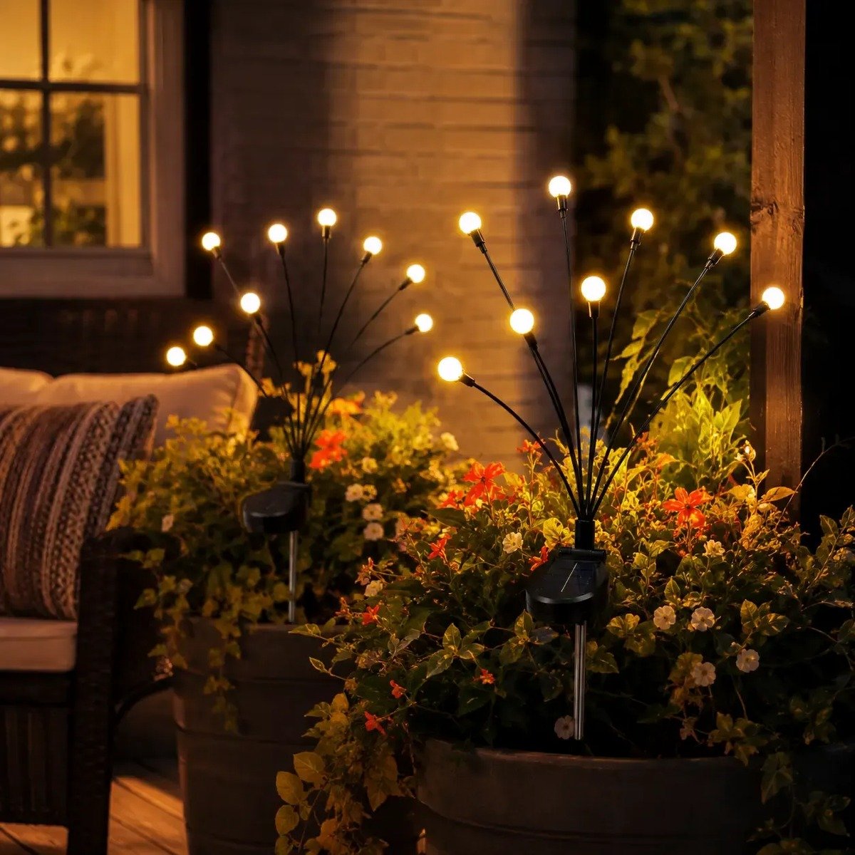 🎉NEW ARRIVAL-49% OFF✨🌿 Solar Firefly Glow Stakes – 32/48/64LED Garden Lights That Dance in the Breeze