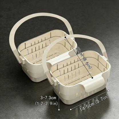 Foldable Hanging Kitchen Sink – Stainless Steel Anti-Clog Drain