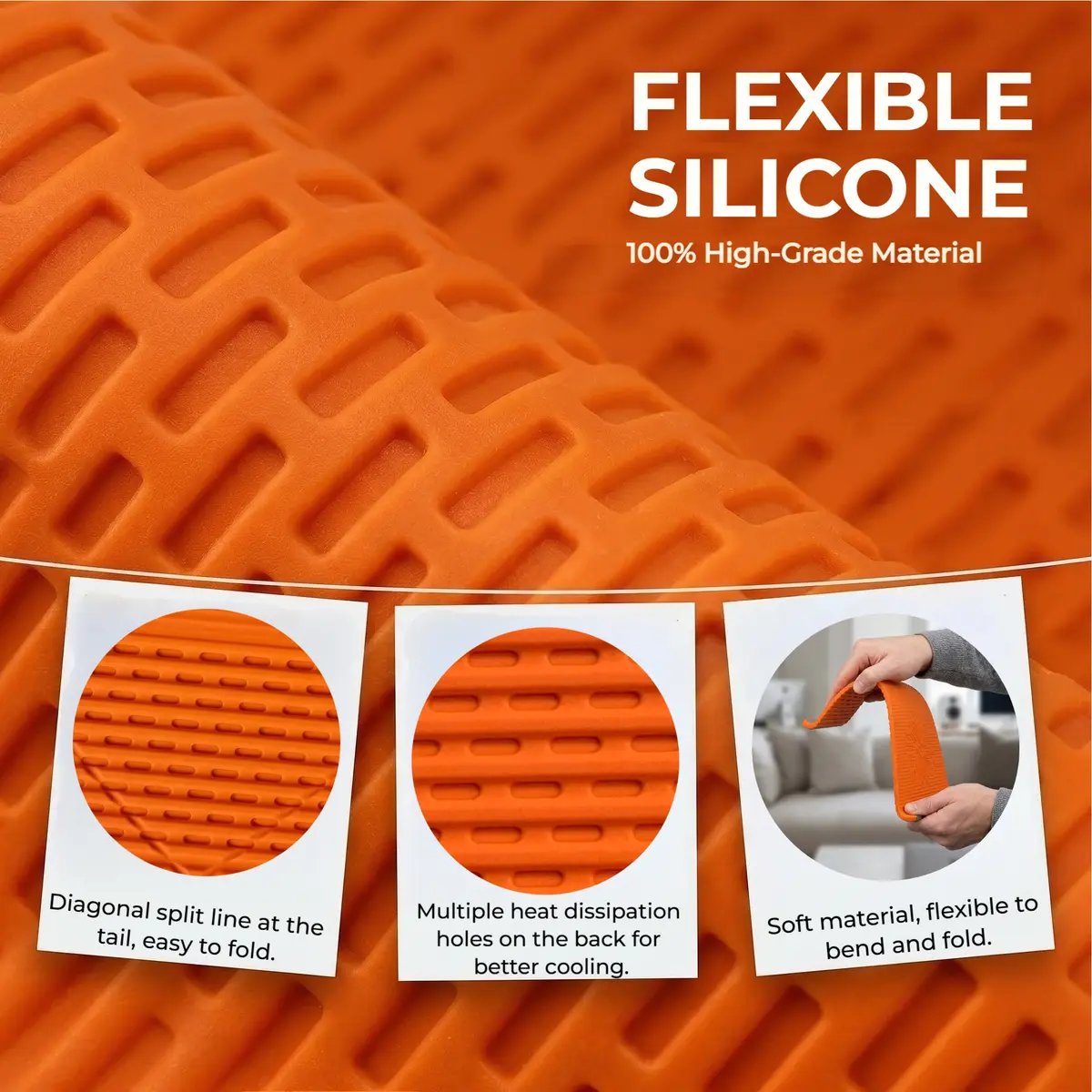 🔥Limited TimePromotion 50% OFF🎁 Foldable Silicone Aluminum Holder