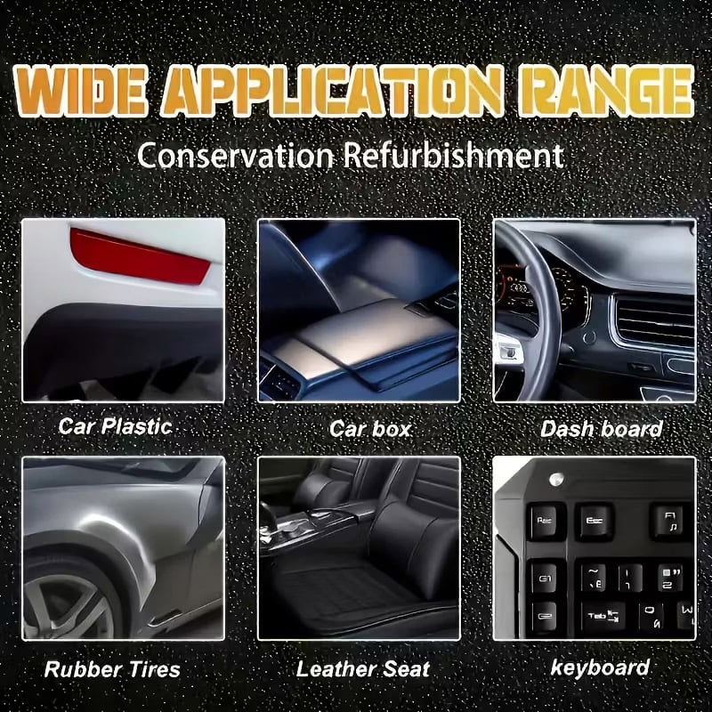 ⏰49% OFF✨Premium Tire Coating & Trim Restorer: Bring Back the Original Deep Black Shine to Rubber and Plastic