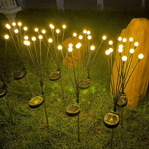 🎉NEW ARRIVAL-49% OFF✨🌿 Solar Firefly Glow Stakes – 32/48/64LED Garden Lights That Dance in the Breeze