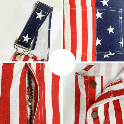 USA Flag Overalls – Celebrate Independence Day in True American Style