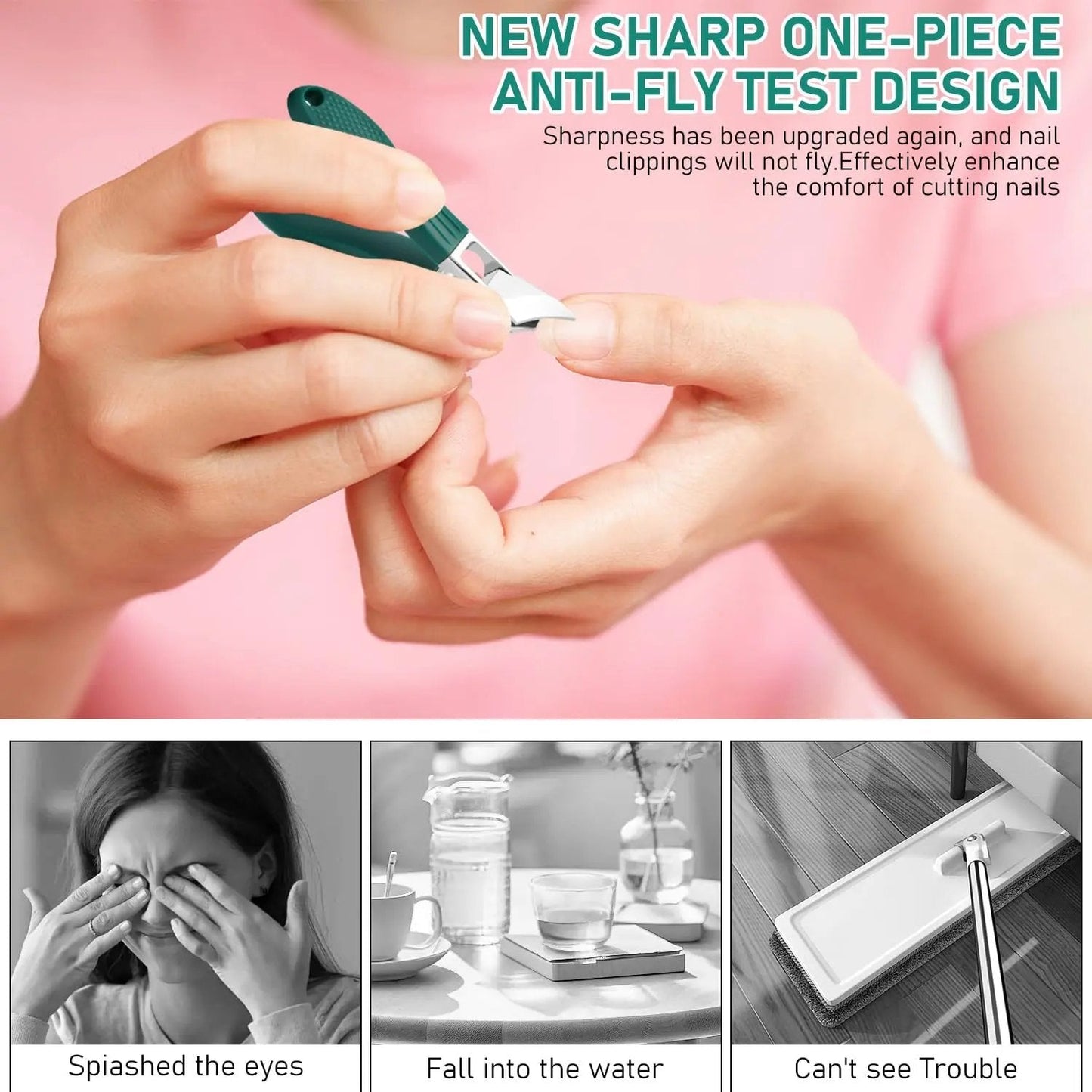 ✂️✨ Eagle Beak Wide Jaw | Anti-Splash 25° Slanted Blade for Thick & Ingrown Toenails | Ultra-Sharp Stainless Steel Manicure & Pedicure Tool 🦅
