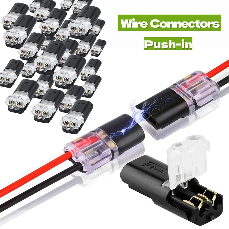 🛠️Double-Wire Plug-in Connector Led Light Strip Connectors 2 Pin