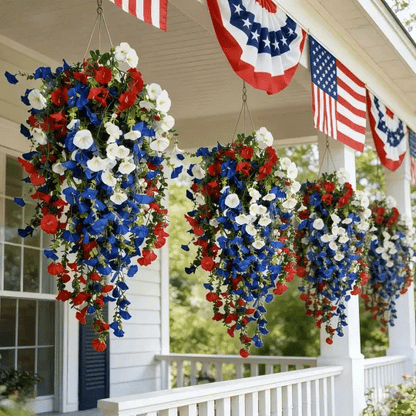 ✨Independence Day Hot Sale❤️🤍💙 🇺🇸 Red, White & Blue Flowers for America’s 250th – Perfect for Porch & Party 💐
