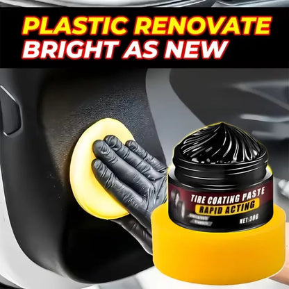 ⏰49% OFF✨Premium Tire Coating & Trim Restorer: Bring Back the Original Deep Black Shine to Rubber and Plastic