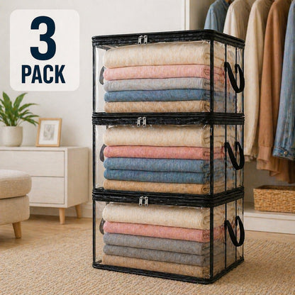 🎁 Last Day Sale 49% 📦Large Heavy-Duty Clear Storage Bag for Clothes, Bedding & Moving